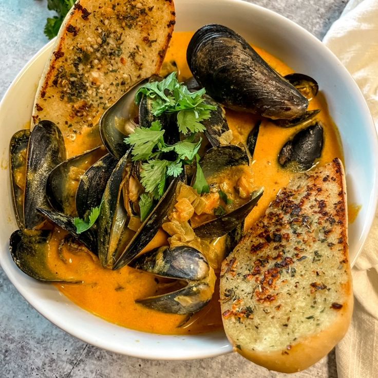 Curried Mussels